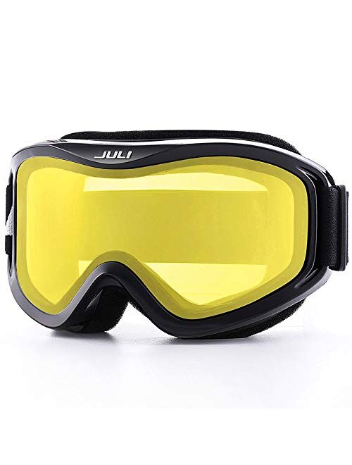 JULI Eyewear Juli Ski Goggles,Snow Snowboard Goggles for Men Women Snowmobile Skiing Skating