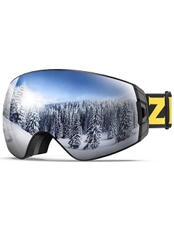 X7 Ski Snowboard Snow Goggles for Men Women Anti-fog UV Protection Spherical Dual Lens Design