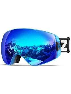 X7 Ski Snowboard Snow Goggles for Men Women Anti-fog UV Protection Spherical Dual Lens Design