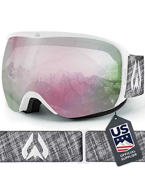 WildHorn Outfitters Wildhorn Cristo Ski Goggles OTG-100% UV Anti-Fog, Anti-Scratch-US Ski Team Official Supplier- Snow Goggles Men, Women & Youth