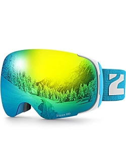 Ski Goggles, Z1 Zipon HD Lens Snow Snowboard Goggles for Men Women Adult