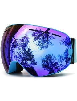 JULI Eyewear Juli Ski Goggles,Winter Snow Sports Snowboard Goggles with Anti-Fog Lens BNC