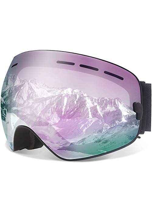 JULI Eyewear Juli Ski Goggles,Winter Snow Sports Snowboard Goggles with Anti-Fog Lens BNC