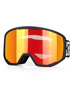 EXP VISION Ski Goggles Snowboard for Men Women, OTG Anti Fog UV Protection Snow Goggles