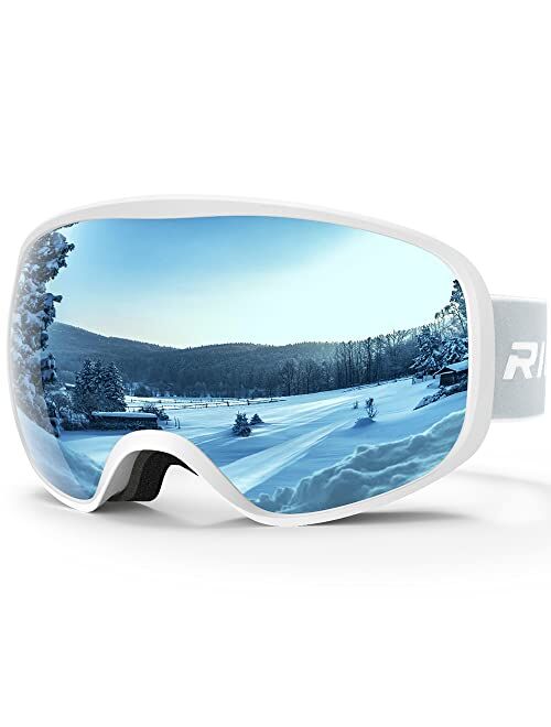 RIOROO Ski Goggles Snowboard Goggles for Men Women Adults Youth,Over Glasses OTG/100% UV Protection/Anti-fog/Wide Vision