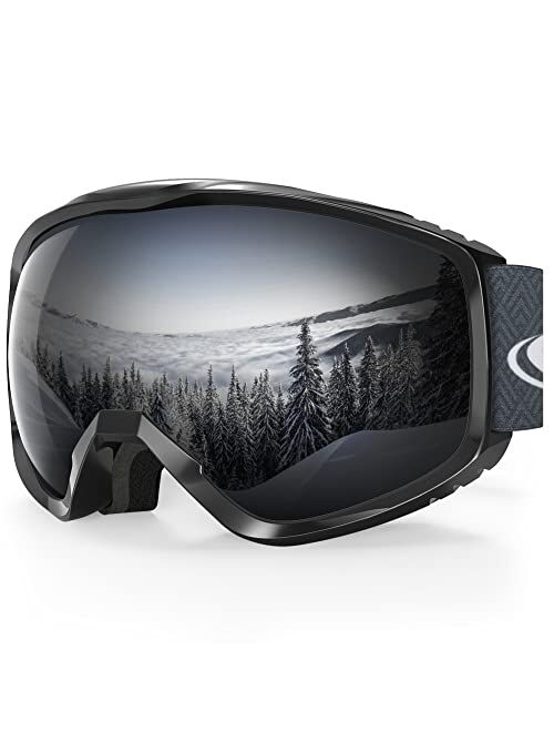 findway Ski Goggles OTG - Over Glasses Snow Snowboard Goggles for Men Women Adult- Anti-Fog 100% UV Protection Wide View