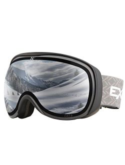 Extremus MilkRun Ski Goggles, Lightweight,Wide View,UV400 Protection,Helmet Compatible,Snowboard & Snow Goggles for Men Women