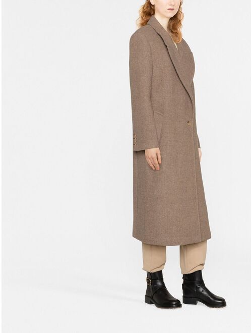 SANDRO Falcone single-breasted coat