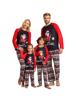 YIDON Christmas Pajamas for Family,Christmas Pjs Matching Sets,Striped Jammies Xmas Pijamas Sleepwear for Women/Men/Kids