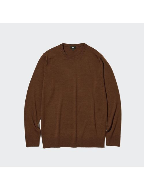 UNIQLO Extra Fine Merino Crew Neck Long-Sleeve Sweater