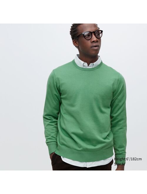 UNIQLO Extra Fine Merino Crew Neck Long-Sleeve Sweater