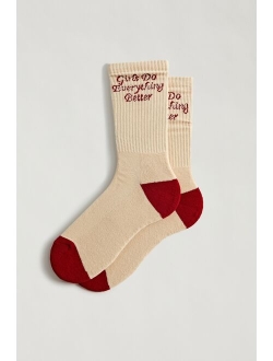 Girls Do Everything Better Crew Sock