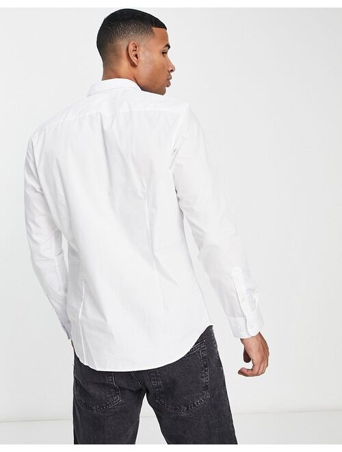 Jack & Jones poplin shirt in white