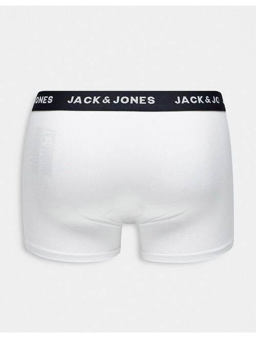 Jack & Jones 5 pack boxer briefs in white and black