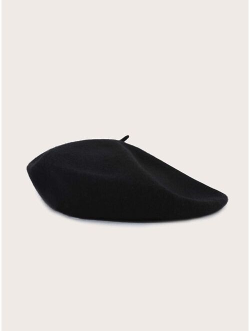 Shein Girls Solid Beret