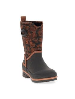 Farm Camo Boys' Waterproof Snow Boots