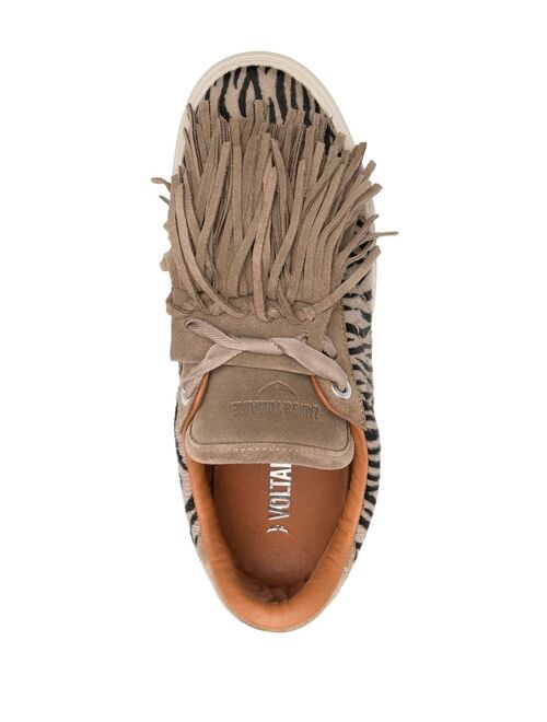 Zadig&Voltaire zebra-print low-top sneakers