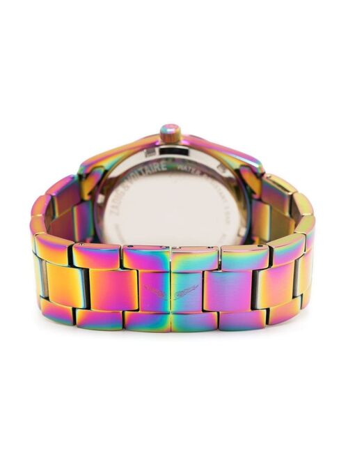 Zadig&Voltaire Fusion multicolour glitter-detail watch