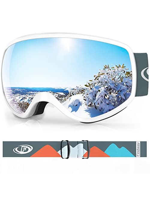 findway Kids Ski Goggles, Kids Snowboard Goggles for Boys Girls Toddler Age 3-14