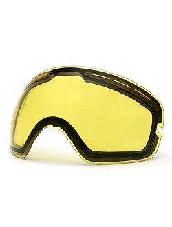 COPOZZ Ski Goggles Kids, Youth Snowboard Goggles for Boys Girls Toddler Age 2-12,OTG UV400 Helmet Compatible Skiing Equipment