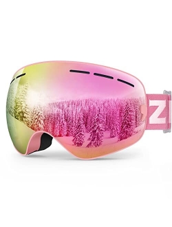 XMINI Kids Ski Goggles - Snowboard Snow Goggles for Boys Girls Youth