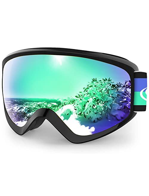 findway Kids Ski Goggles, Kids Snow Snowboard Goggles for Boys Girls Youth OTG