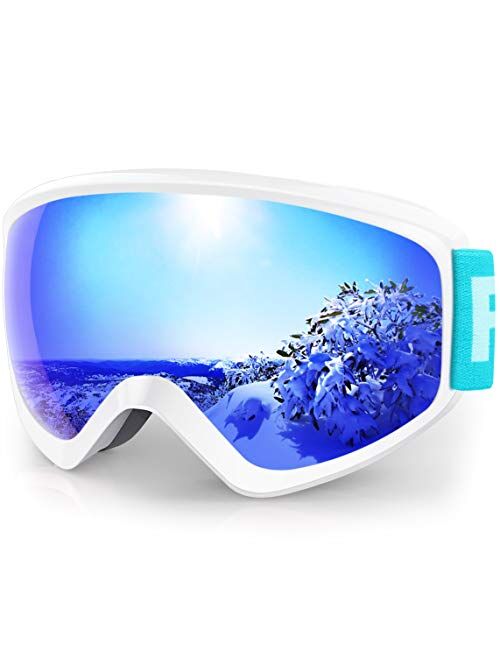 findway Kids Ski Goggles, Kids Snow Snowboard Goggles for Boys Girls Youth OTG