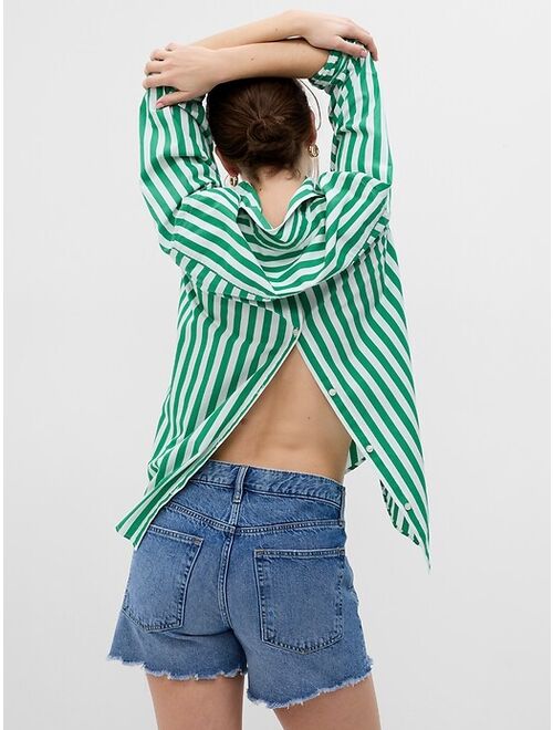 Gap 100% Organic Cotton Button-Back Big Shirt