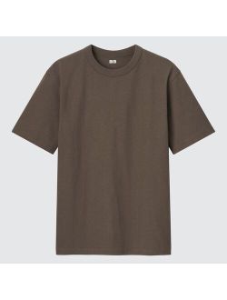 UNIQLO U AIRISM COTTON OVERSIZED CREW NECK HALF SLEEVE T-SHIRT