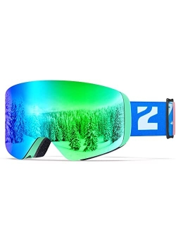 Kids Ski Goggles - Cylindrical Snowboard Snow Goggles Boys Girls Youth