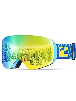 Kids Ski Goggles - Cylindrical Snowboard Snow Goggles Boys Girls Youth