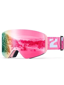 Kids Ski Goggles - Cylindrical Snowboard Snow Goggles Boys Girls Youth