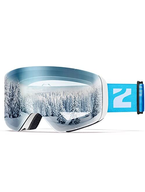 ZIONOR Kids Ski Goggles - Cylindrical Snowboard Snow Goggles Boys Girls Youth