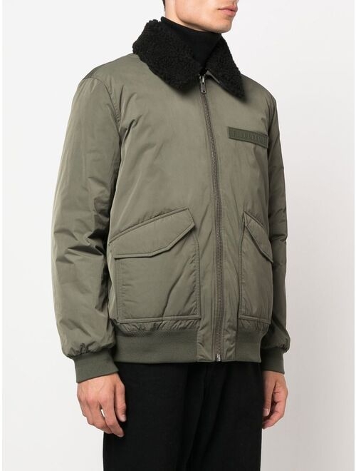 Zadig&Voltaire contrast-collar bomber jacket