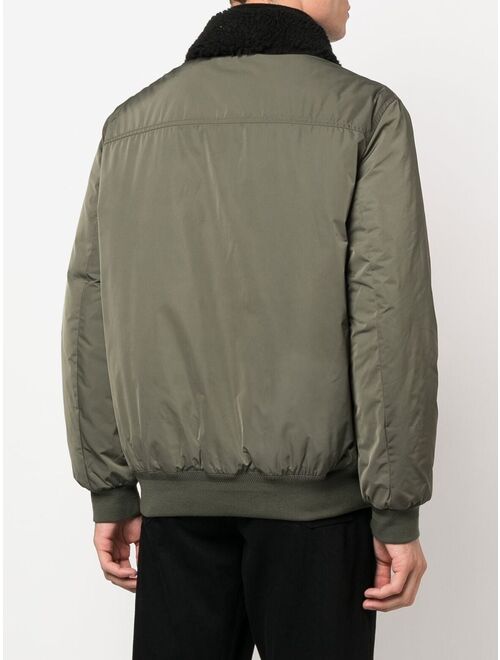 Zadig&Voltaire contrast-collar bomber jacket