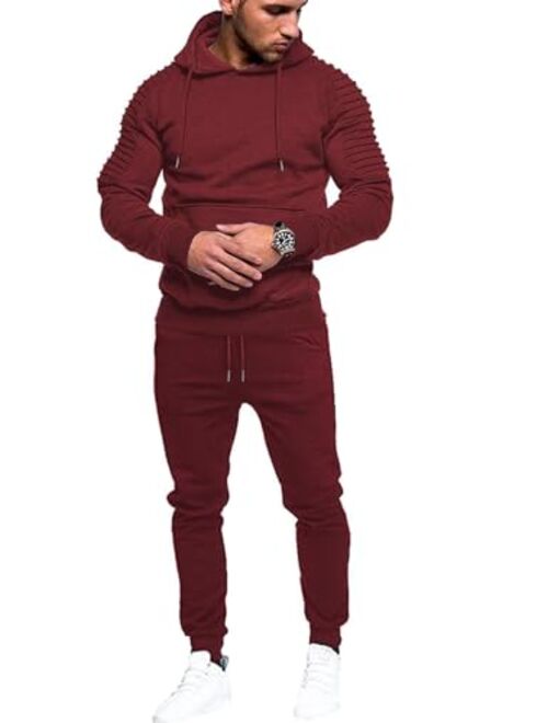 COOFANDY Men's Tracksuit 2 Piece Hoodie Sweatsuit Sets Casual Jogging Athletic Suits