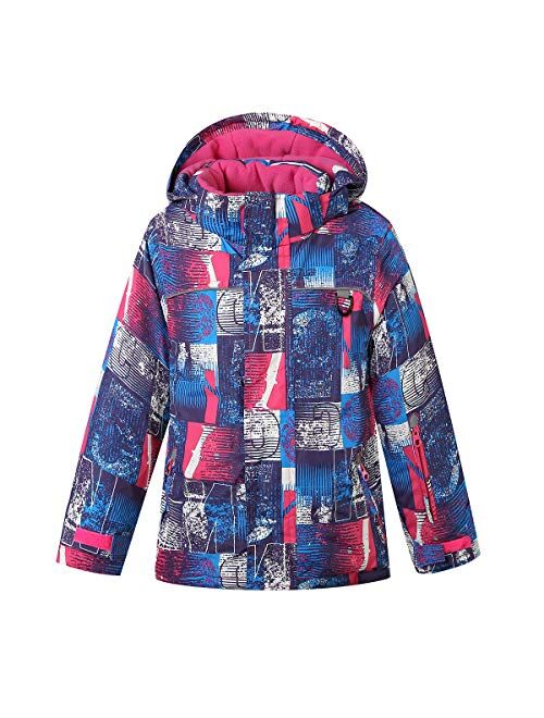 PHIBEE Girls' Waterproof Windproof Outdoor Warm Snowboard Ski Jacket