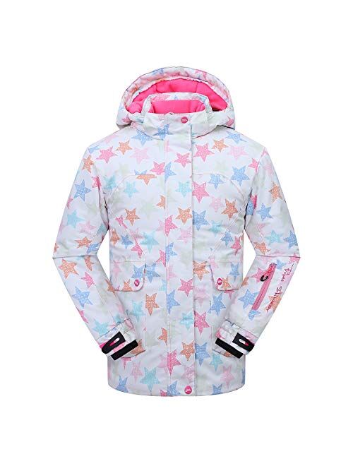 PHIBEE Girls' Waterproof Windproof Outdoor Warm Snowboard Ski Jacket