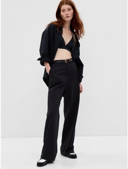 Twill Wide Leg Pants