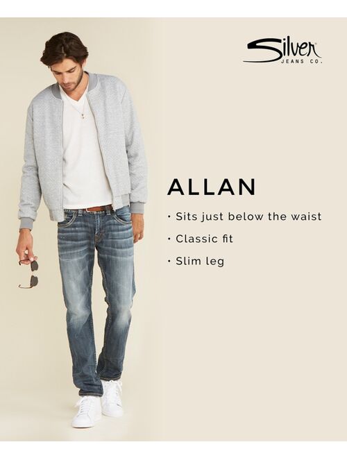 Silver Jeans Co. Men's Allan Classic Fit Slim Stretch Jeans