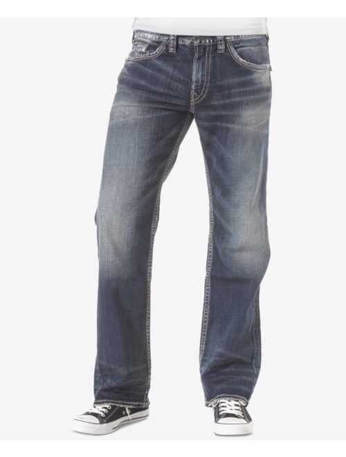 Silver Jeans Co. Men's Zac Relaxed Fit Straight Stretch Jeans