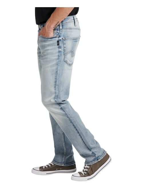 Silver Jeans Co. Men's Eddie Relaxed Fit Tapered Leg Stretch Jeans