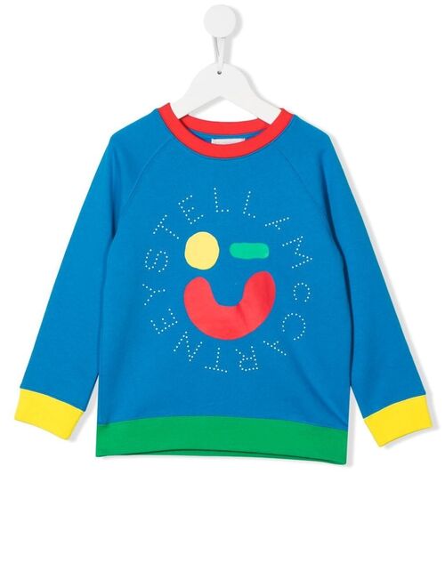 Stella McCartney Kids colour-block logo sweatshirt