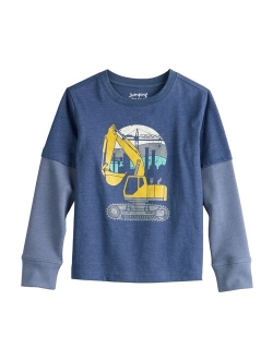 Boys 4-12 Jumping Beans Thermal Sleeve Skater Graphic Tee