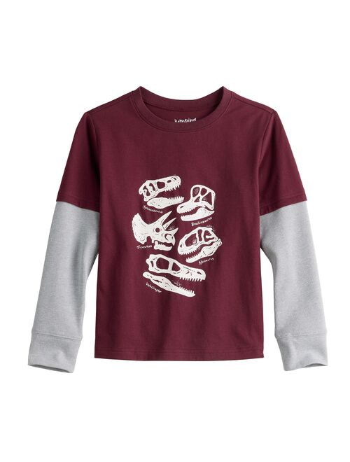 Boys 4-12 Jumping Beans Thermal Sleeve Skater Graphic Tee