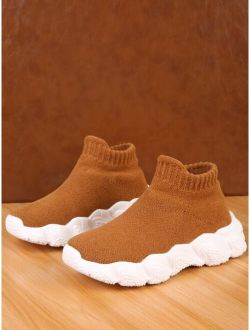 Do-mi-ku Shoes Boys Minimalist Slip On Sock Sneakers