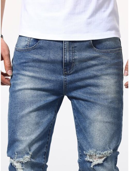 Shein Men Ripped Skinny Jeans