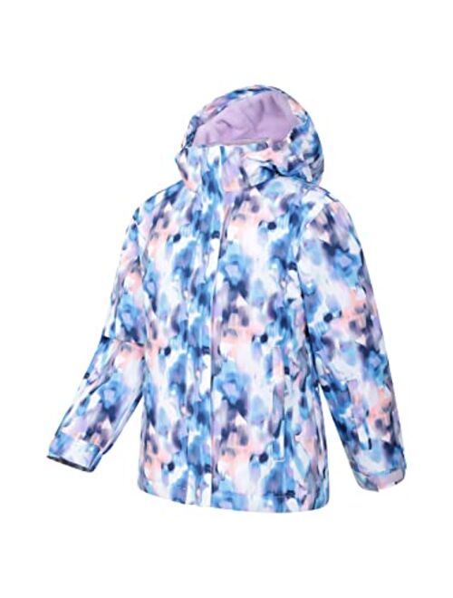 Mountain Warehouse Snowdrop Printed Kids Winter Ski Jacket-Waterproof