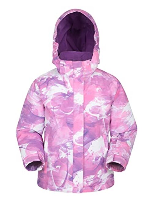 Mountain Warehouse Snowdrop Printed Kids Winter Ski Jacket-Waterproof