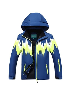 PHIBEE Big Boy's Waterproof Breathable Snowboard Ski Jacket